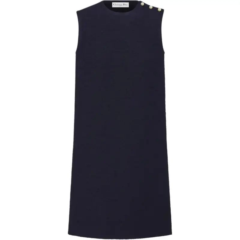 DIOR Sleeveless Dress Women's Marine Blue