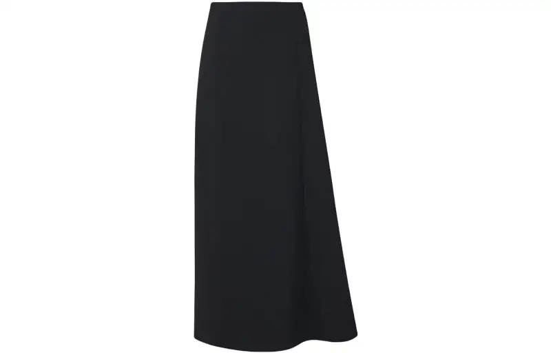 THE ROW Casual Long Skirts Women's Black Moderate Long A Line Skirt
