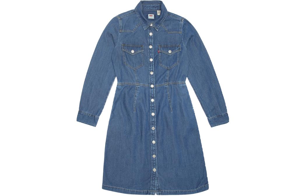 Levis Otto Western buttoned denim dress