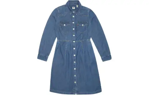 Levis Otto Western buttoned denim dress