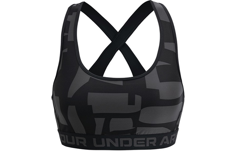 Женский спортивный топ Under Armour Mid-Support (с принтом)