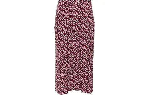 ISABEL MARANT ETOILE Crooked comfortable fuchsia long skirt, print, mid length, classic length