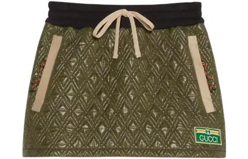 Gucci 2024 quilted mini skirt