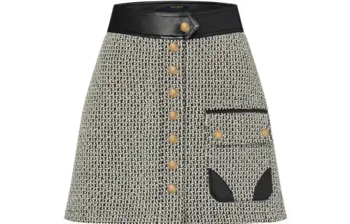 LOUIS VUITTON Casual Short Skirts Women's Gray