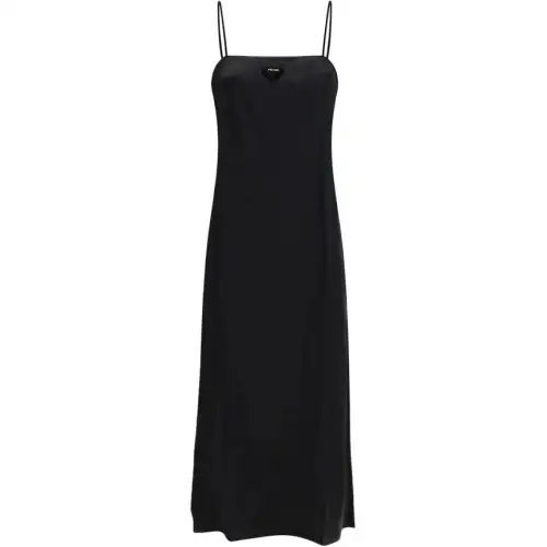 PRADA Triangle Logo Sleeveless Dress