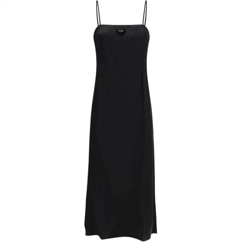 PRADA Triangle Logo Sleeveless Dress