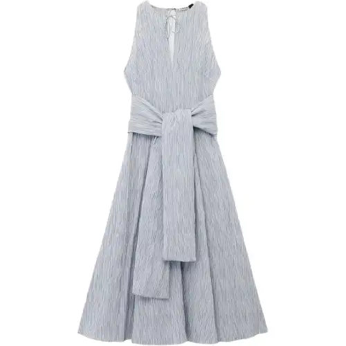 Loewe Striped Asymmetric Hem Dress