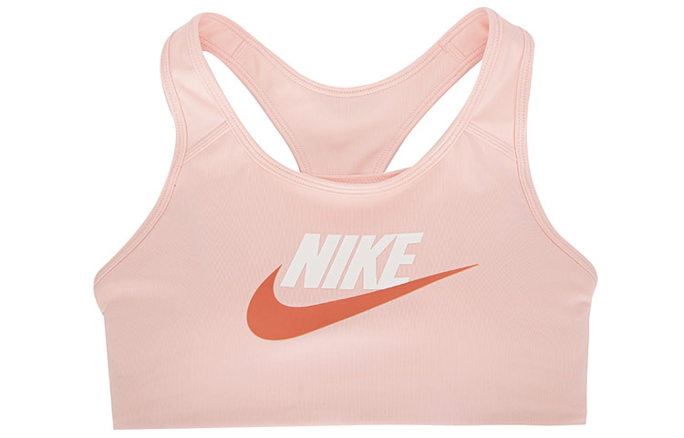 Женский топ Nike Swoosh Medium Support (розовый)