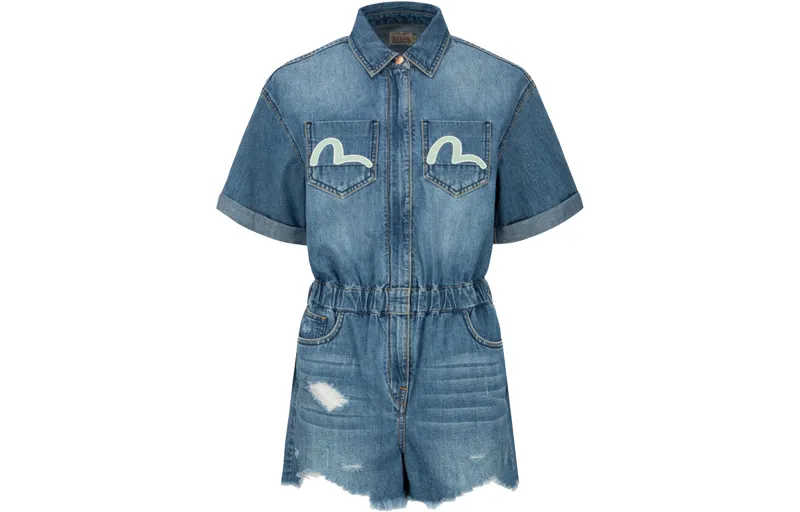 EVISU Denim Shorts Women's Denim Blue