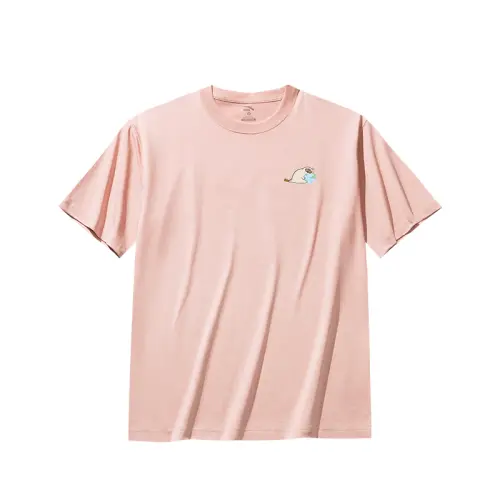 Anta x HAIBAOKANKAN,LIANMINGKUAN Life Collection T Shirt Unisex Pink Lotus