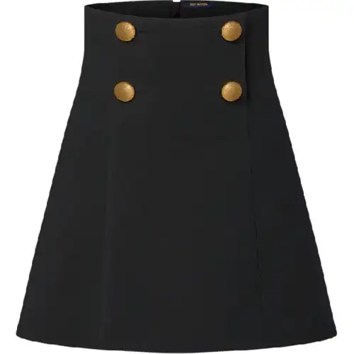 LOUIS VUITTON Hammered Button Skirt