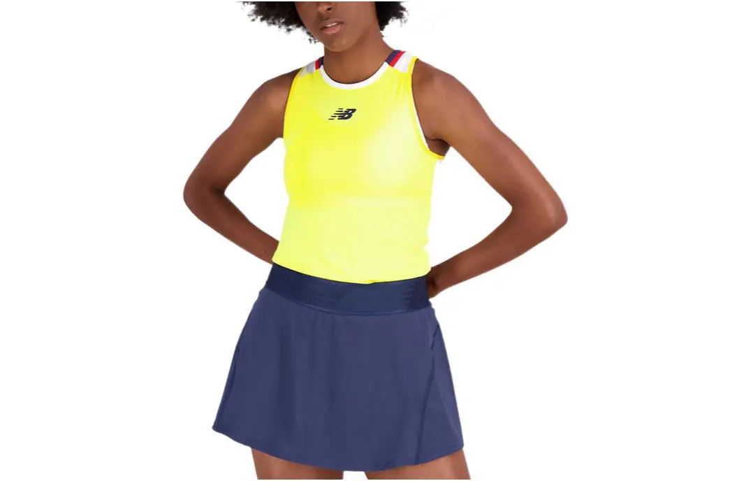 New Balance Sleeveless Sports Shirts Women's Yellow Racerback