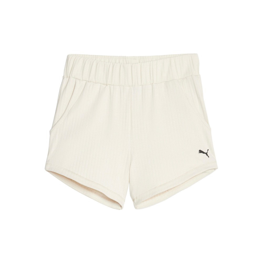 PUMA Sports Shorts Women’s Snow White Moderate Knitted Shorts