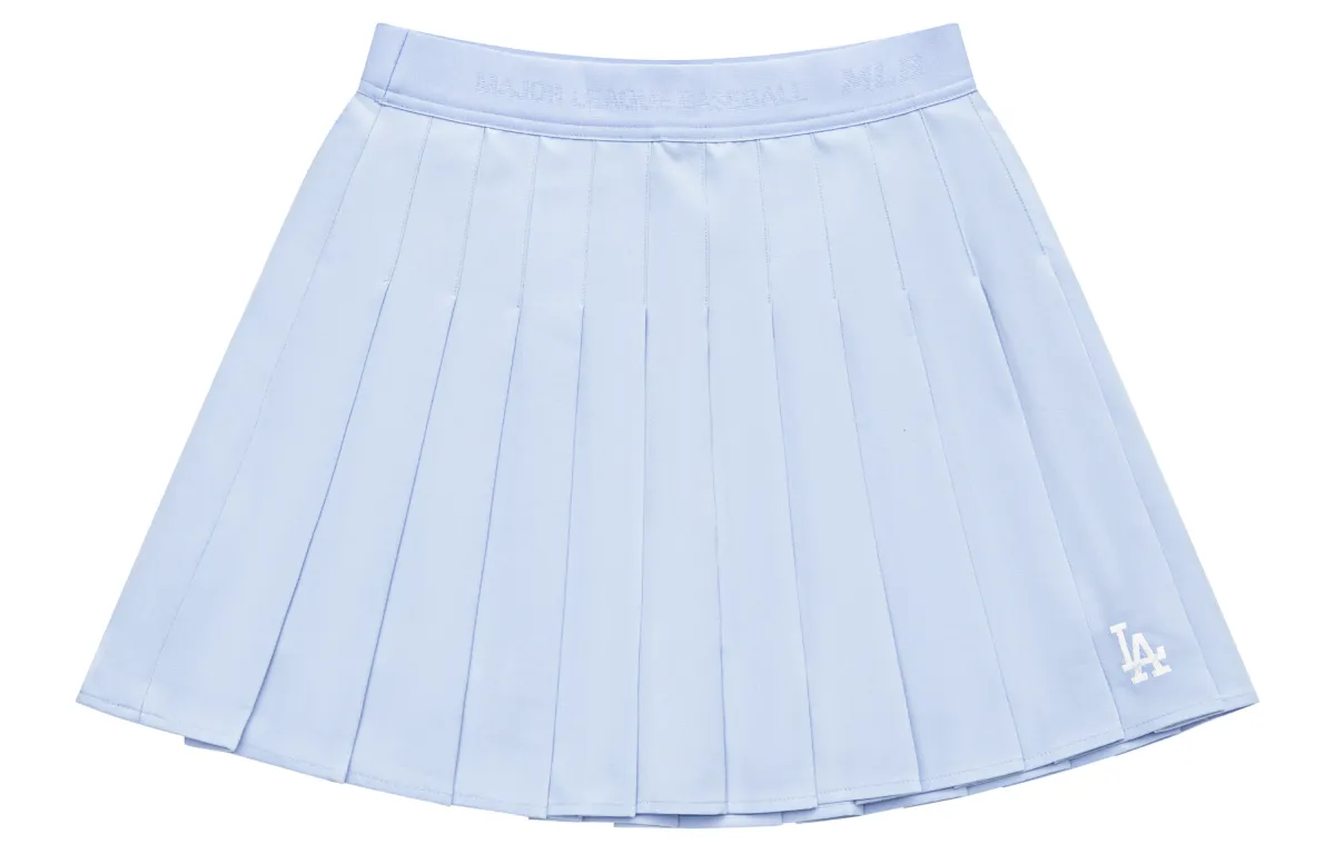 MLB Preppy Style Collection Los Angeles Dodgers SS24 Casual Short Skirts Women's Blue