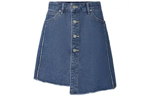 Lee Blue denim skirt, slim fit, mid rise
