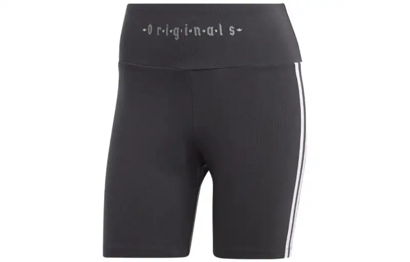 Adidas Originals Sports Shorts Women's Black Moderate Tight Pants
