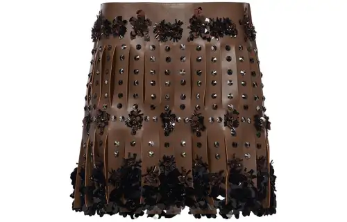 PRADA Casual Short Skirts Women's Umber