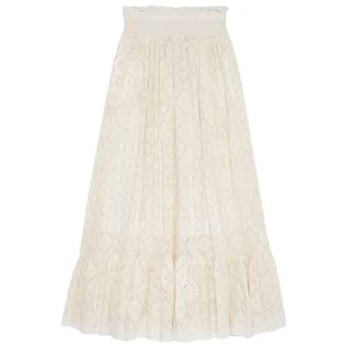 GUCCI Broderie Anglaise Flared Hem Skirt