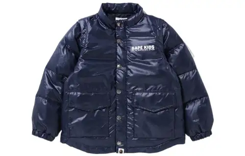 Cartoon removable vest, dark blue down jacket for boys, children's clothing
