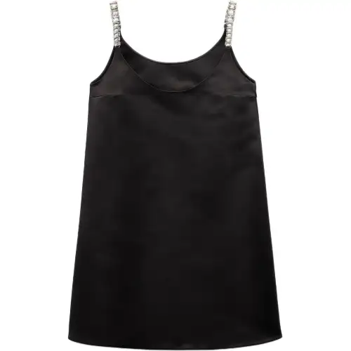 PRADA FW24 Slip Dress Women's Black