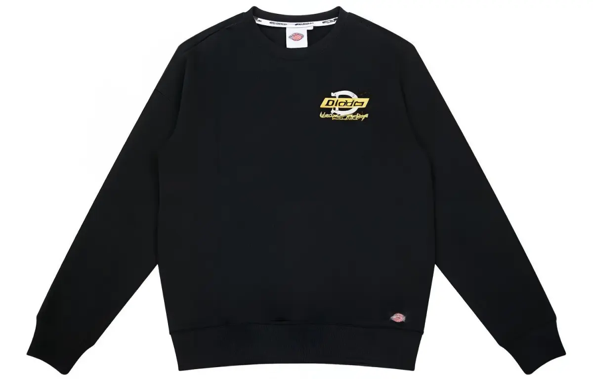 Dickies Sweatshirts Unisex Black Crew Neck Moderate Regular