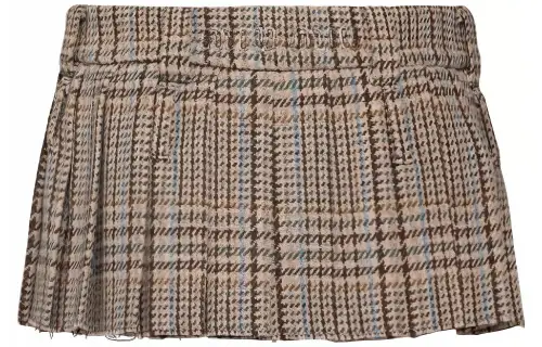 MIU MIU FW22 Casual Short Skirts Women's Brown