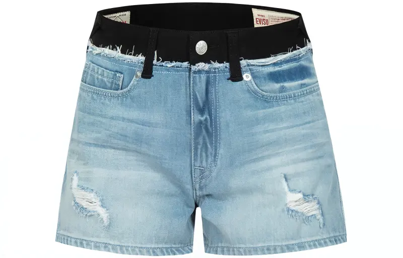 EVISU Denim Shorts Women's Denim Blue