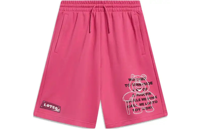 Li Ning x Disney Sports Shorts Women's Cranberry Red