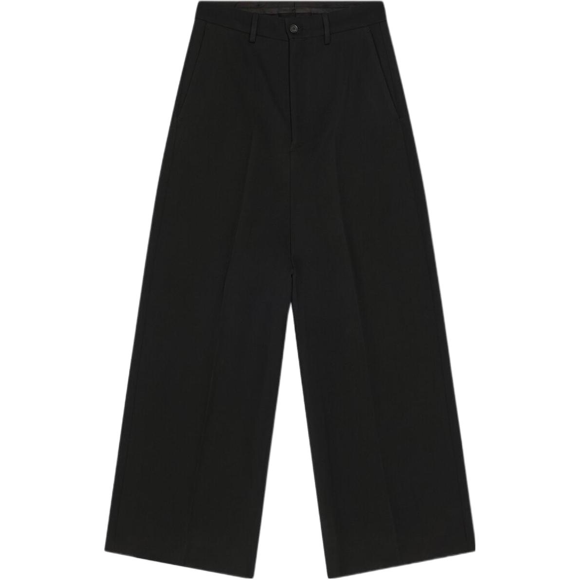 Balenciaga FW22 Casual Pants Loose Fit Women's Black
