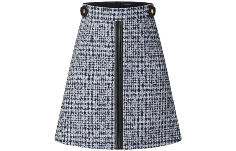 LOUIS VUITTON Casual Long Skirt Women's Blue