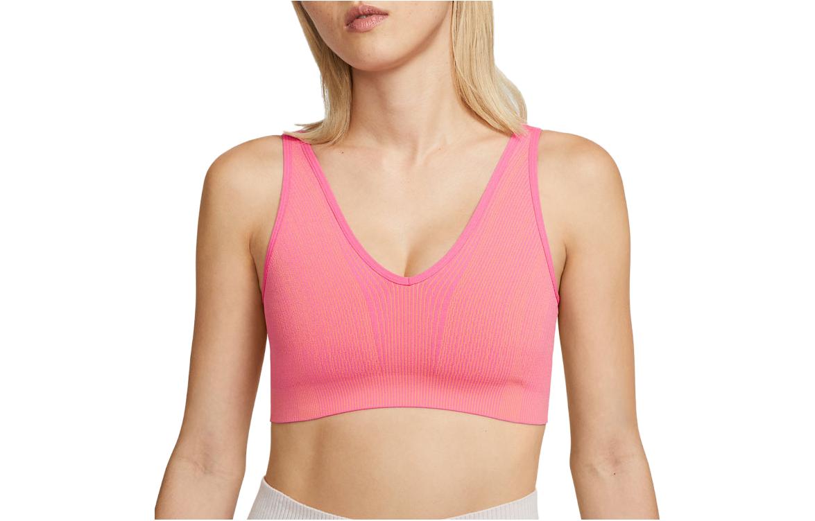 Nike YOGA INDY low-intensity support sports bra, sub-purple pink