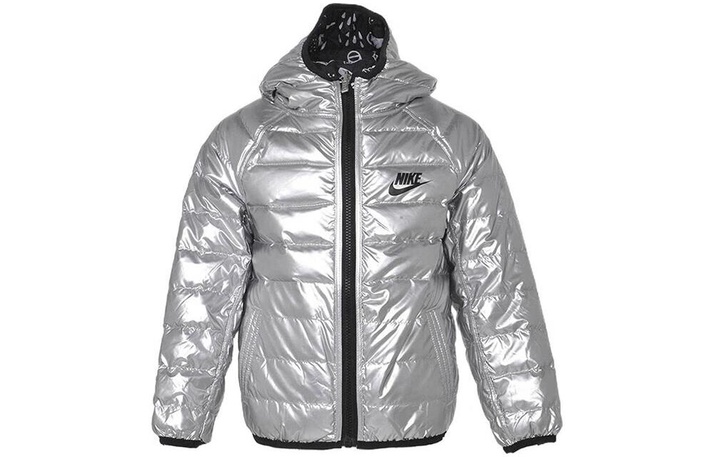 Мужская куртка Nike Down Jacket (серебристо-белая)