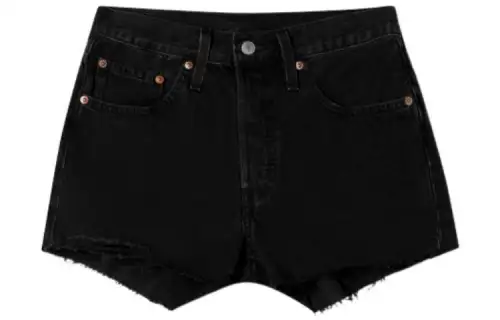 Levis Denim Shorts Women's Black Moderate Bermuda Shorts