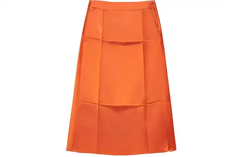 LOEWE Casual Long Skirts Women's Bright Orange Moderate Long Other