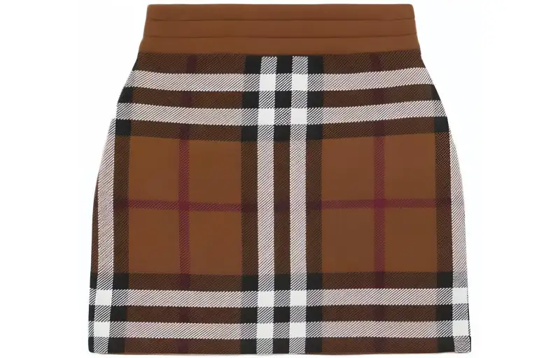 Burberry Vintage-check A-Line skirt