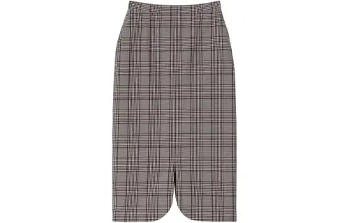 Burberry Casual Long Skirt Women's Gray