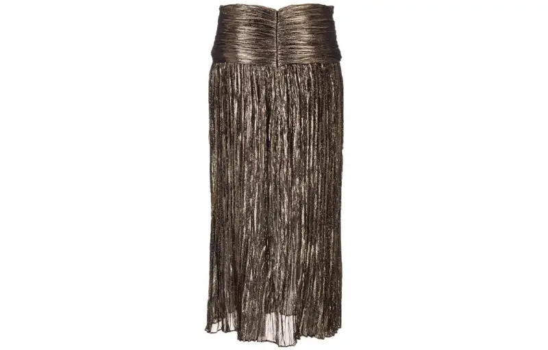 SAINT LAURENT Casual Long Skirt Women's Bronze