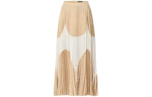 LOUIS VUITTON Abstract Insert Pleated Skirt