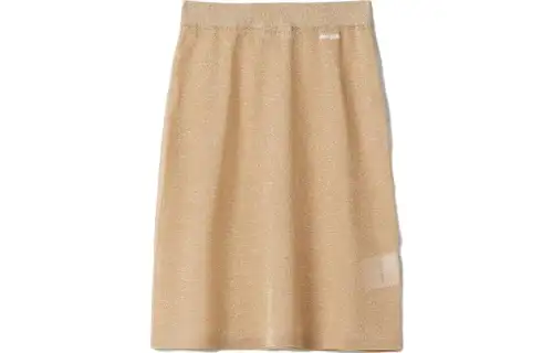 MIU MIU Casual Long Skirts Women's Gold Moderate Mid Length Other