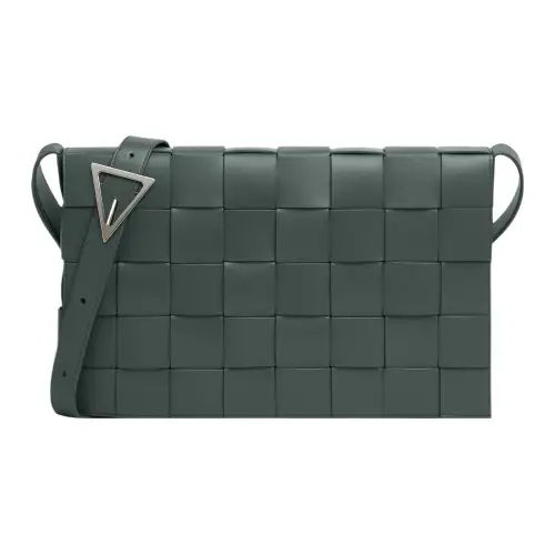Bottega Veneta CASSETTE Cow Leather Shoulder Bag, Crossbody Bag Extra Large Men's Slate