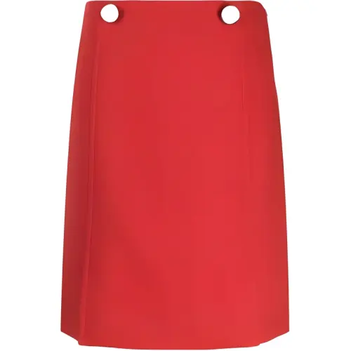 PRADA Casual Long Skirt Women's Red