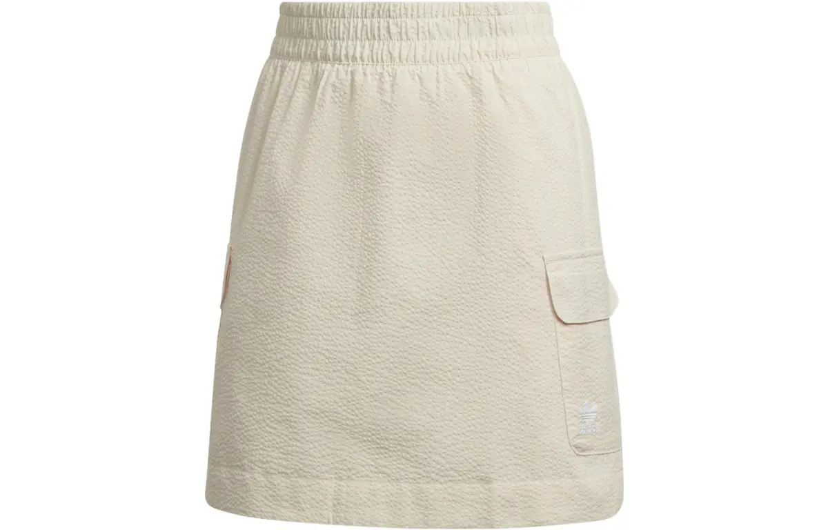 Adidas Originals Casual Short Skirts Women's Beige Yellow