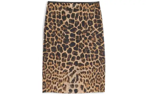 SAINT LAURENT Casual Long Skirt Women's Brown