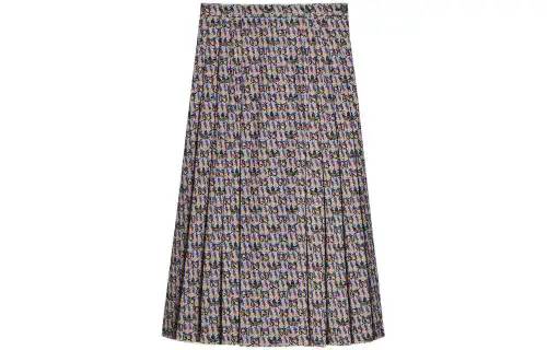 GUCCI X Adidas Originals Casual Long Skirts Women's Blue Black Moderate Mid Length Other