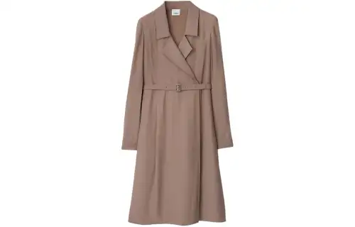 Burberry Long Sleeved Dress Women's Gray