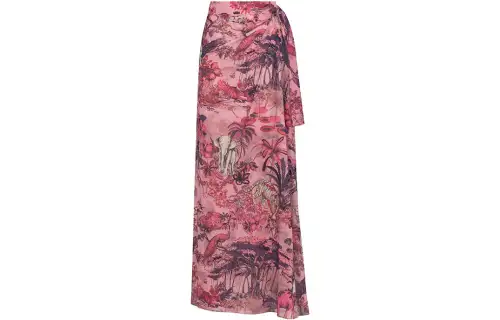 DIOR Casual Long Skirt Women's Red
