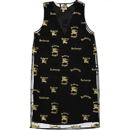 Burberry Sleeveless Dress Women's Black