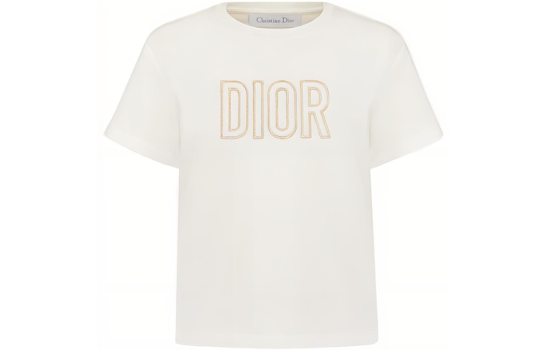Женская футболка Dior (белая)
