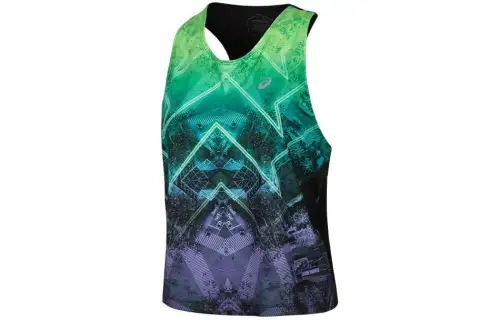Asics Sport Vests Women's Purple Green Print