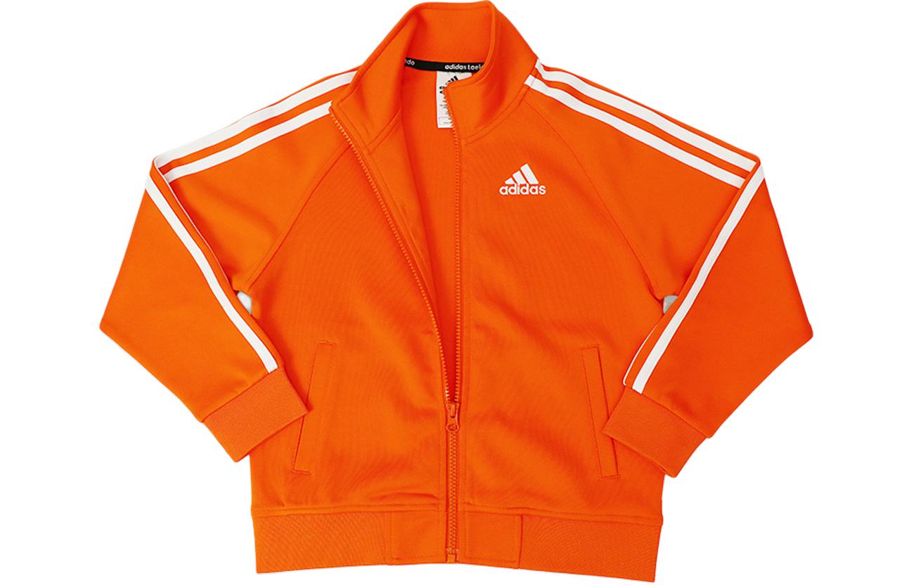 Куртка adidas (оранжево-белая)